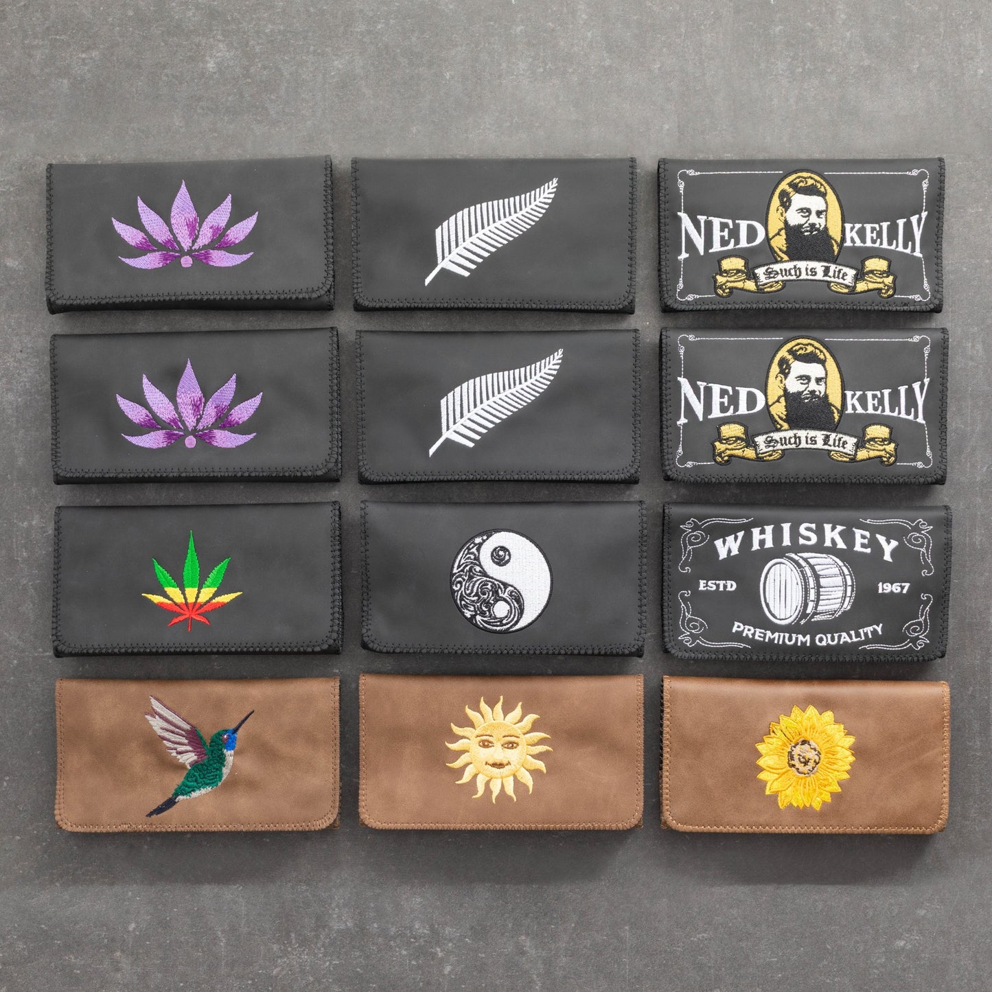 Deluxe King Size Tobacco Pouch Embroidered-2