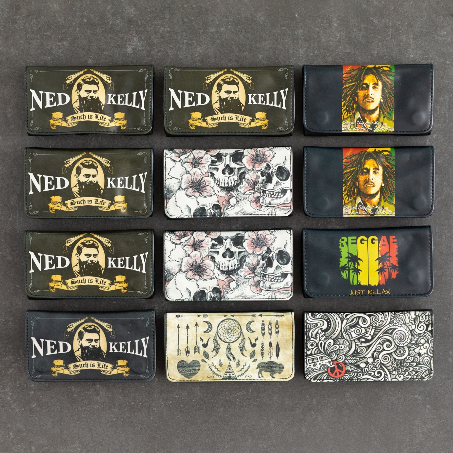 Deluxe Standard Size Tobacco Pouch Print-Bob Ned