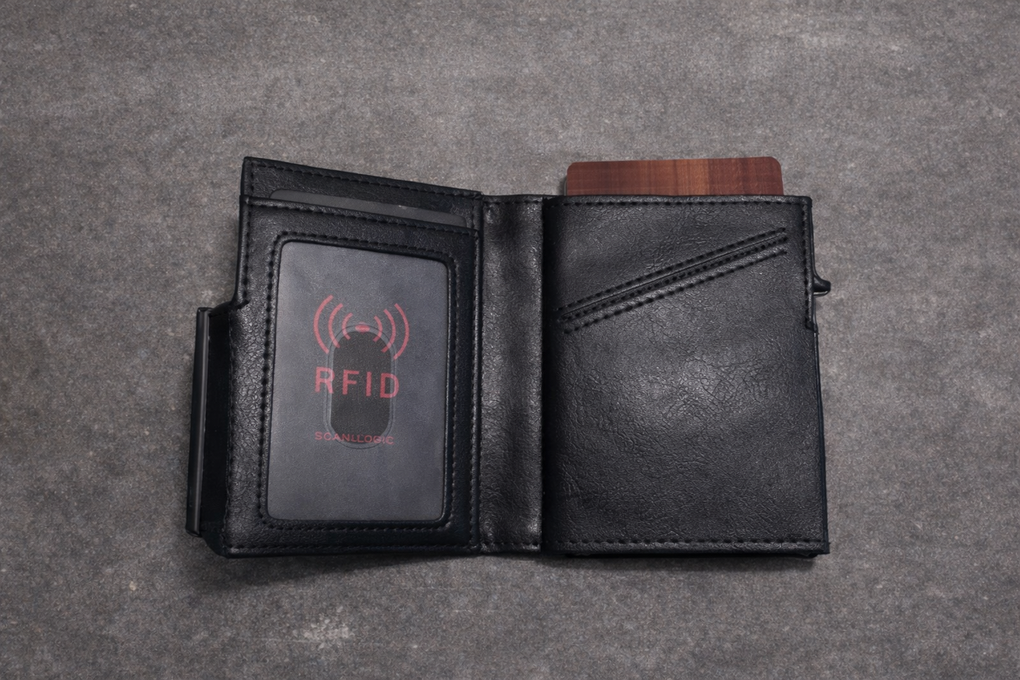 RFID-blocking pop-up wallet P-2